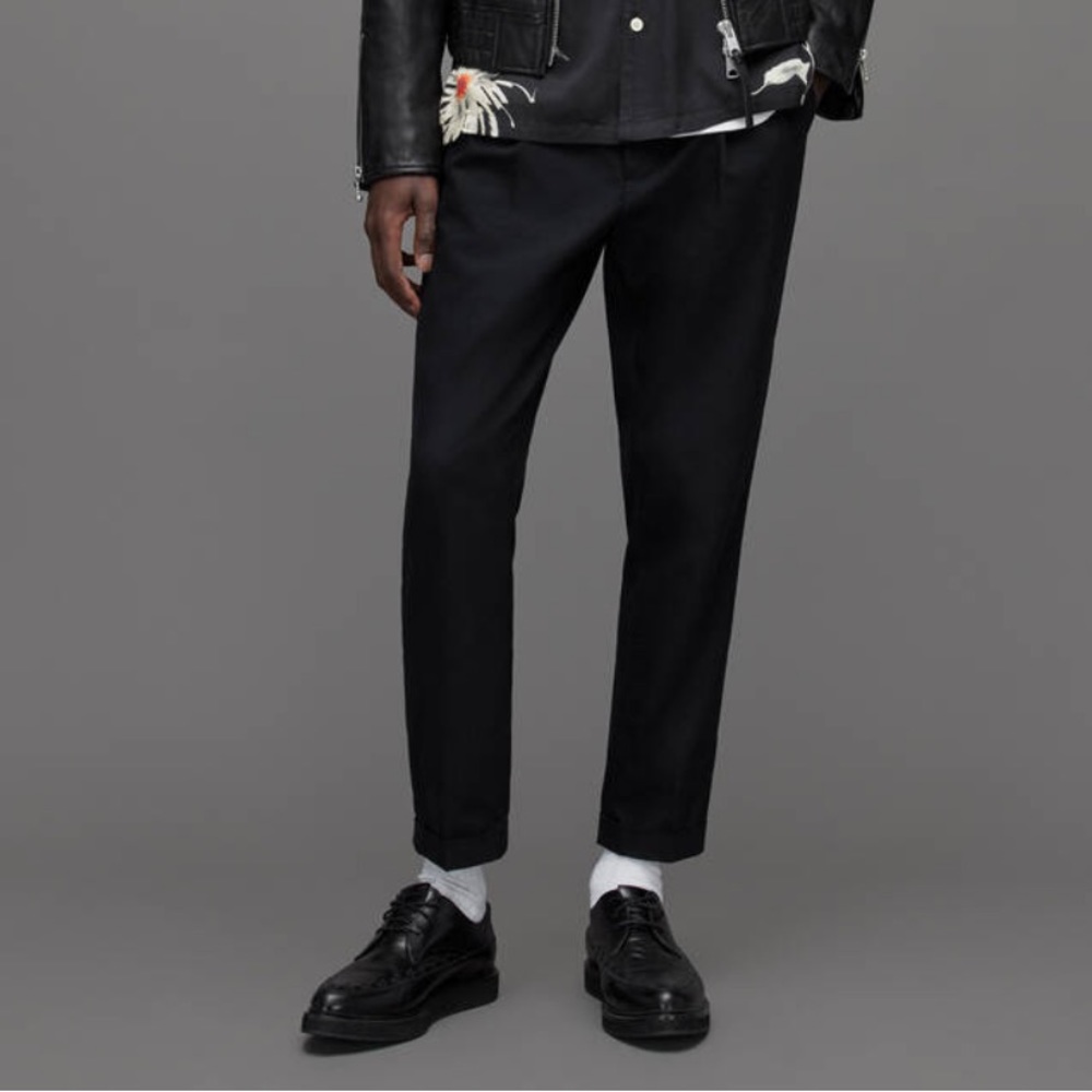 AllSaints Tallis Slim Fit Cropped Tapered Pants